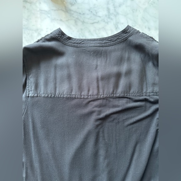 NWT Splendid Hi-Low Surplice Blouse Black - Picture 11 of 16